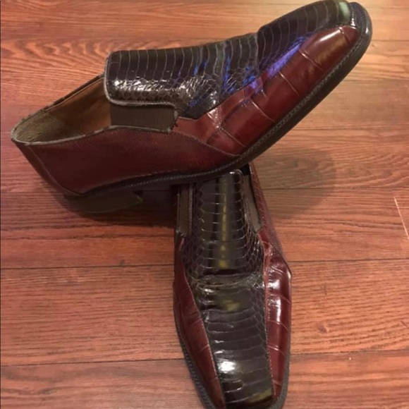 stacy adams mens snakeskin shoes